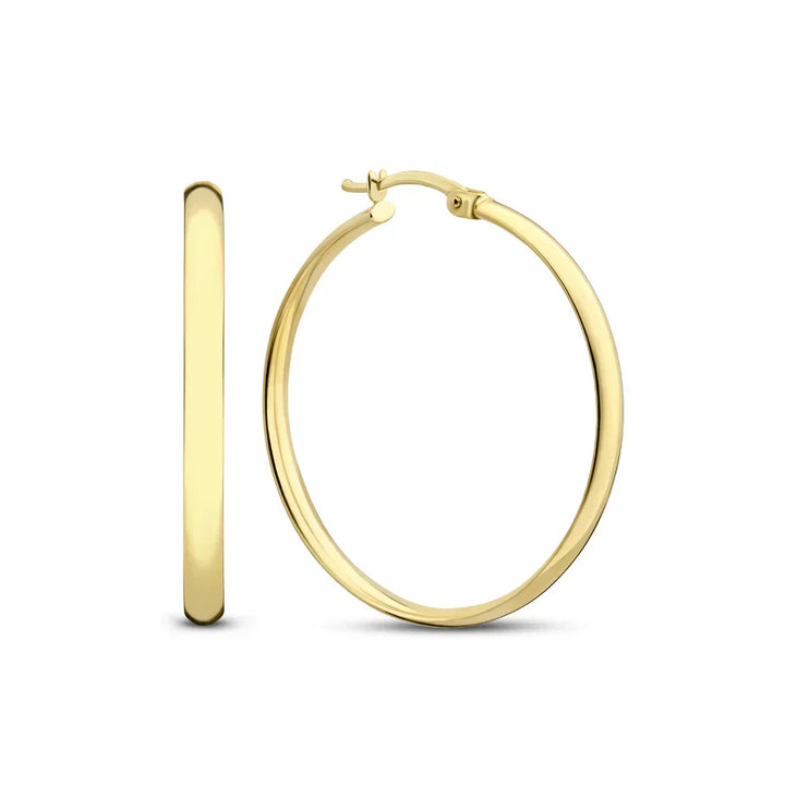 Elegante oorbellen van wit goud met verfijnde details