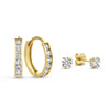 Gouden oorbellen set