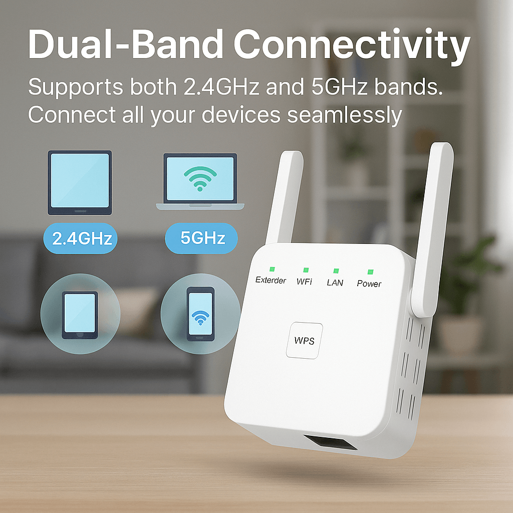Wifi-versterker voor thuis, dual-band signaalversterker