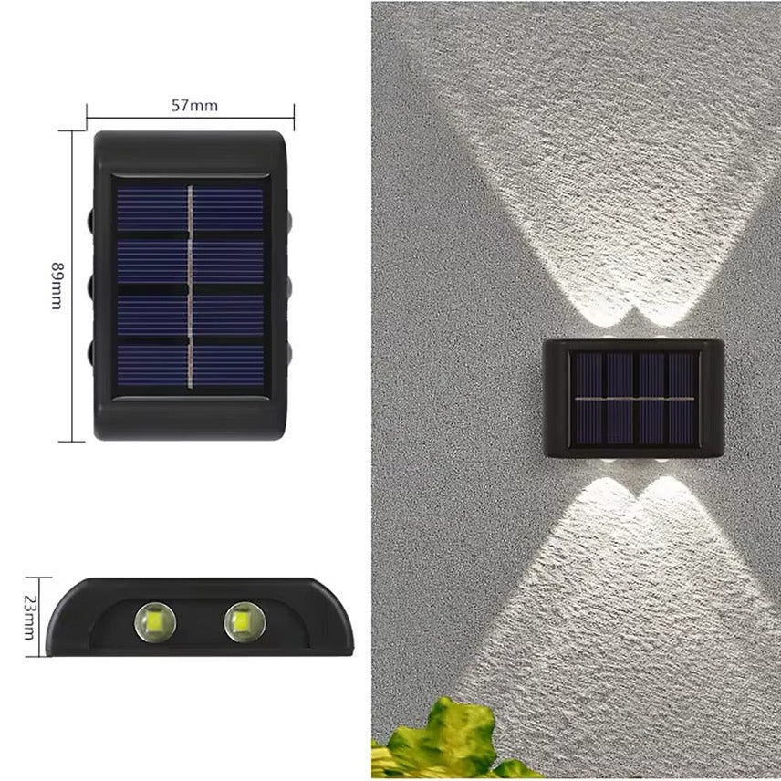 Solar-wandlampen voor buiten, moderne tuin- en terrasverlichting