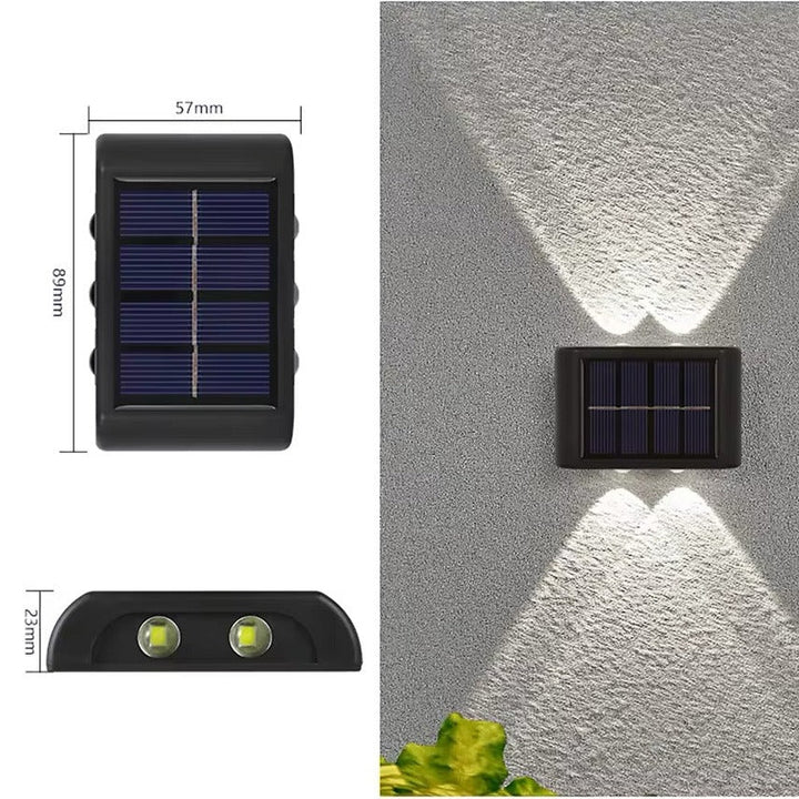 Solar-wandlampen voor buiten, moderne tuin- en terrasverlichting