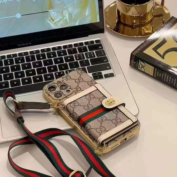 Luxe iPhone-hoesje met schoudertas