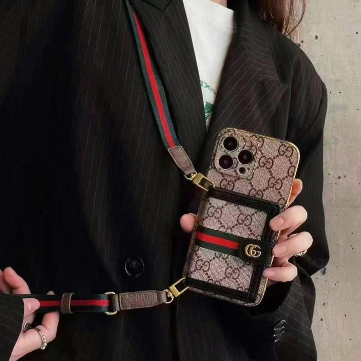 Luxe iPhone-hoesje met schoudertas