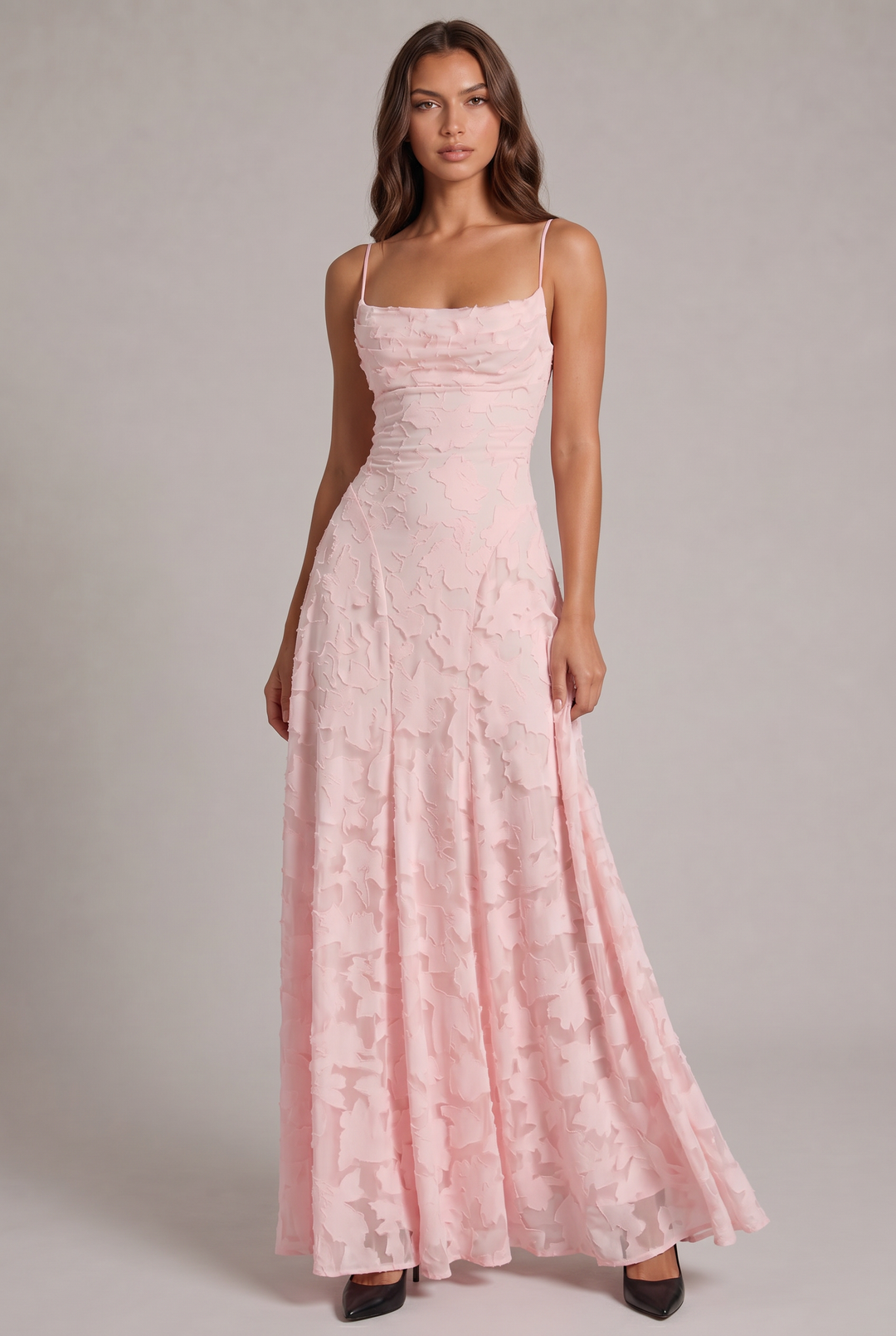 Olivia maxi-jurk - elegante avondjurk met bloemenpatroon