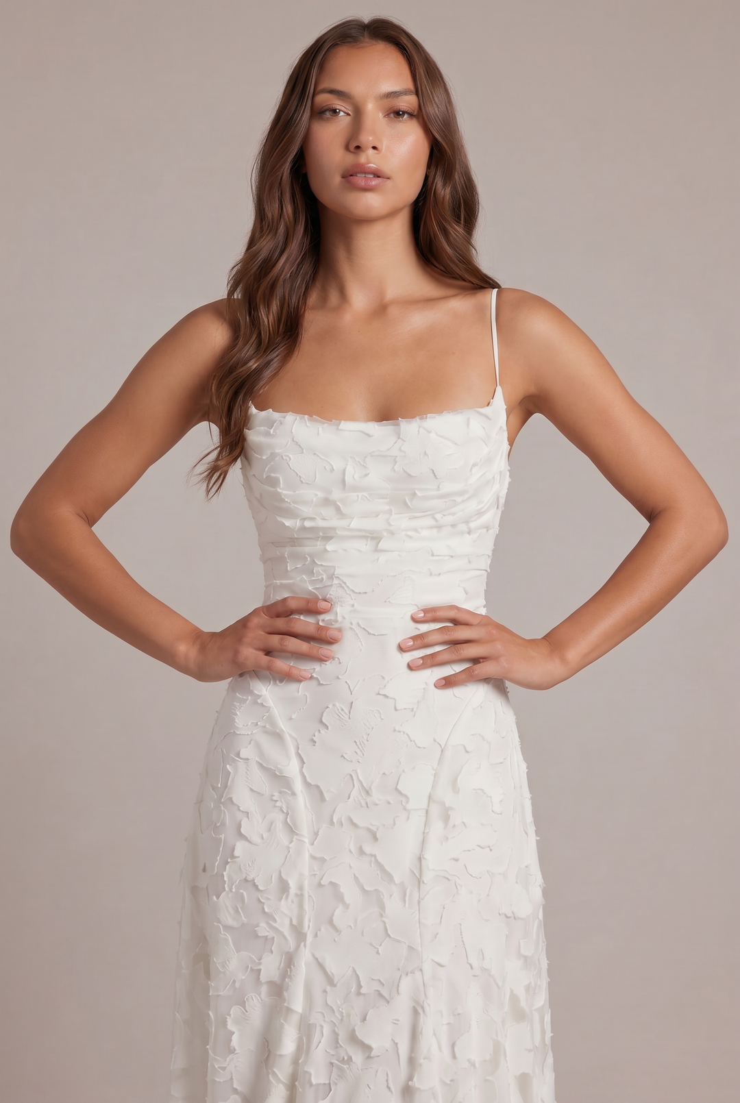 Olivia maxi-jurk - elegante avondjurk met bloemenpatroon