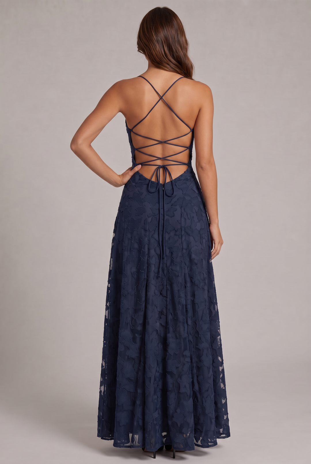 Olivia maxi-jurk - elegante avondjurk met bloemenpatroon