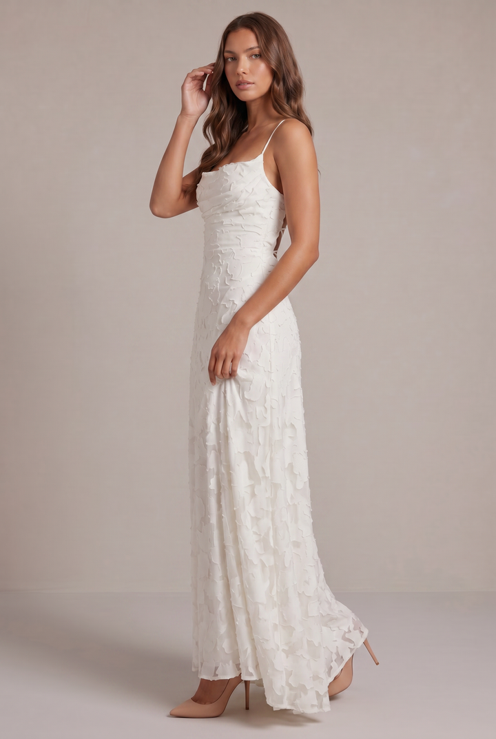 Olivia maxi-jurk - elegante avondjurk met bloemenpatroon