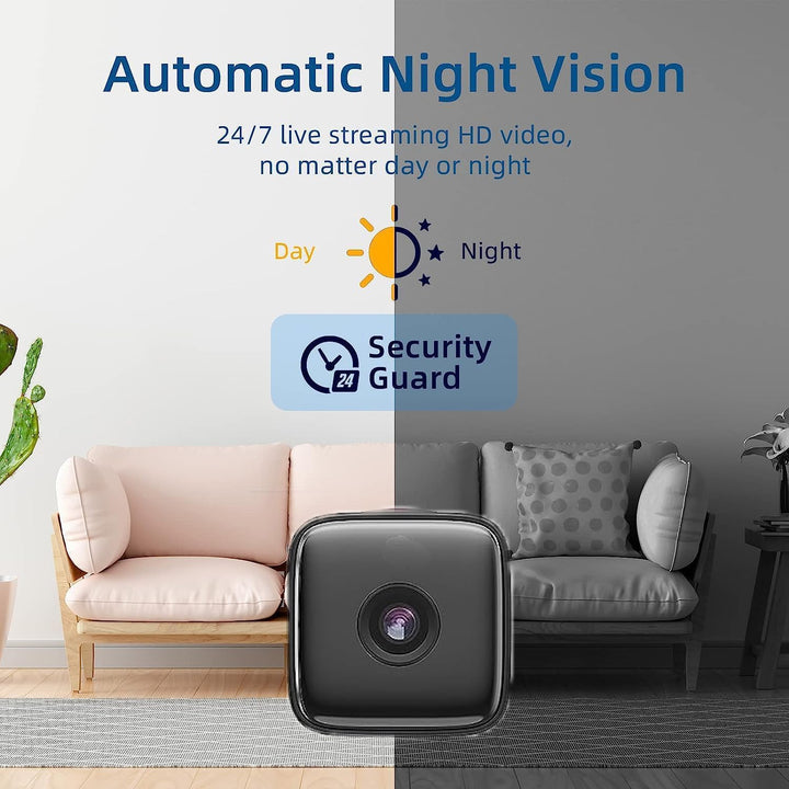 Binnencamera | Nachtzicht en bewegingsdetectie | WLAN-toegang | SecureView