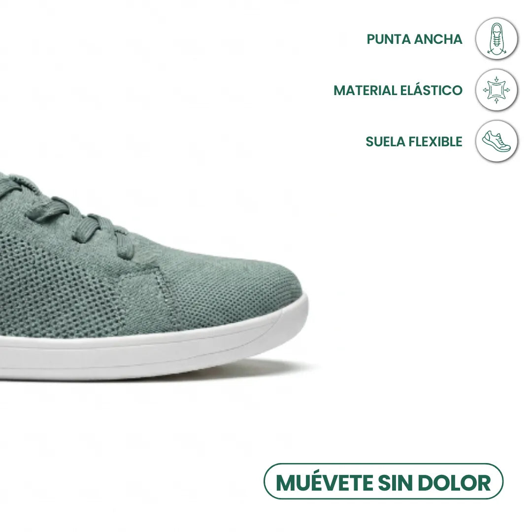 Unisex barefoot-sneaker met brede neusbox en ademend mesh
