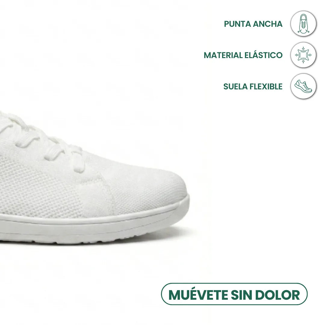 Unisex barefoot-sneaker met brede neusbox en ademend mesh