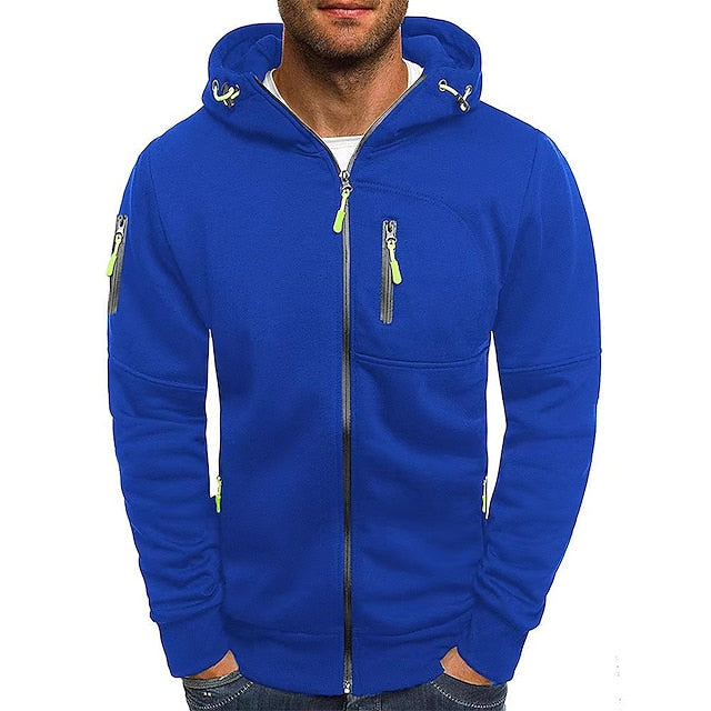 Heren vest met capuchon en rits | Sportieve stijl met capuchon en zakken