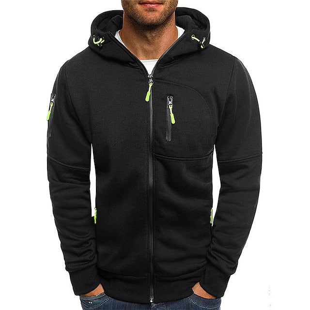 Heren vest met capuchon en rits | Sportieve stijl met capuchon en zakken