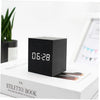 Mini LED-wekker, compacte bureauklok met nachtmodus