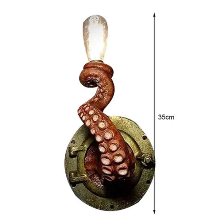 Sculpturale octopustentakel decoratieve wandlamp