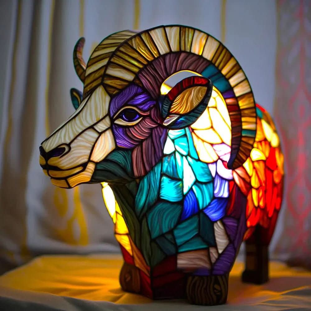 VITRAFAUNA – Kunstlamp met Dierenmotief voor een Elegante Woonsfeer