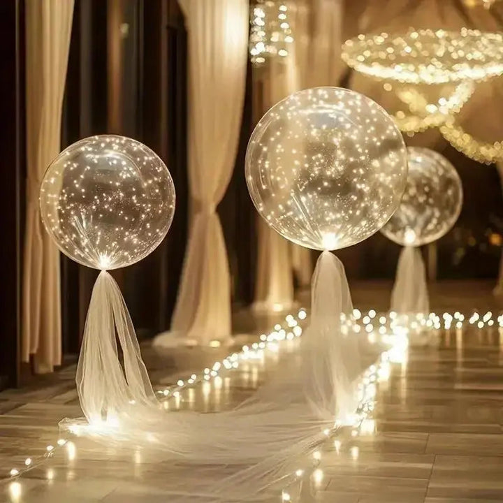 Lichtgevende ballonnen – feestdecoratie met een warme gloed | set van 10