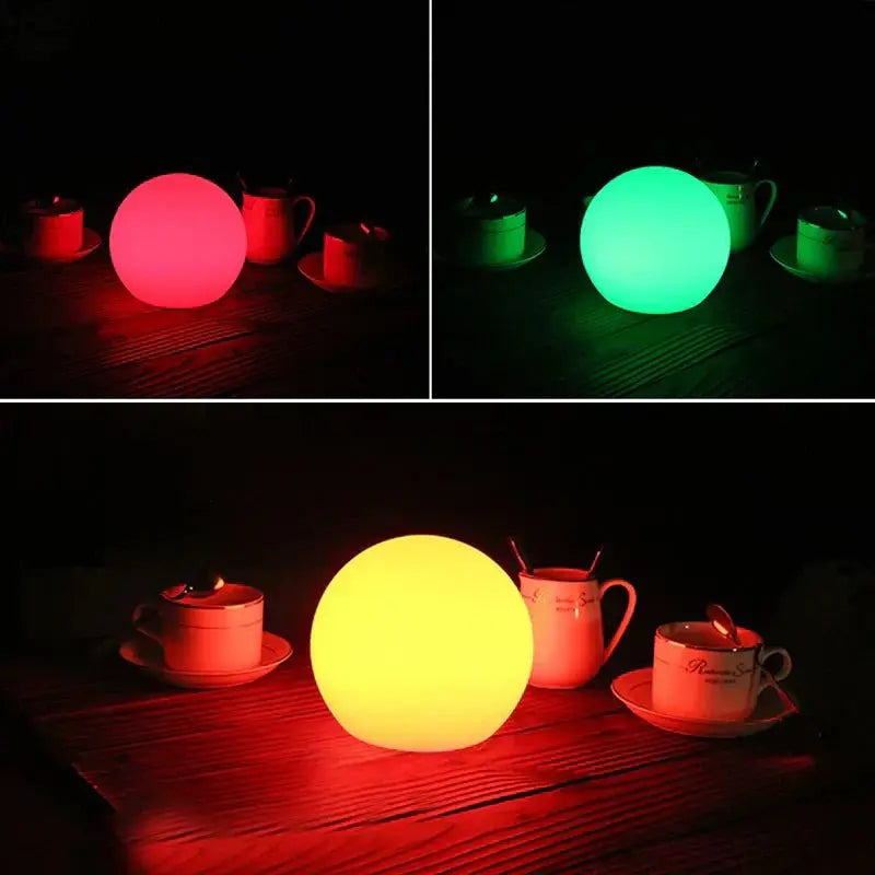 Oplaadbare led-bollamp met 16 kleuren en afstandsbediening
