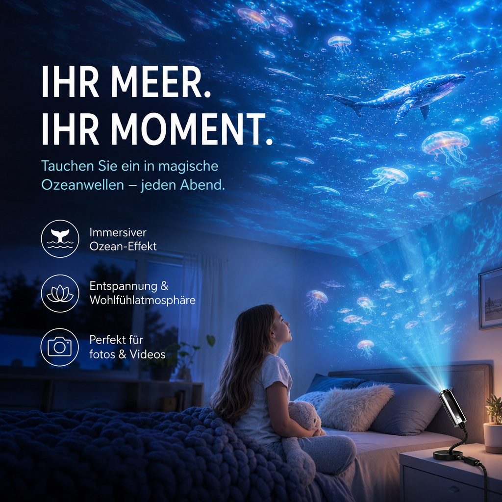 Led-sterrenprojector Galaxy met 10 dia's en flexibele USB-arm
