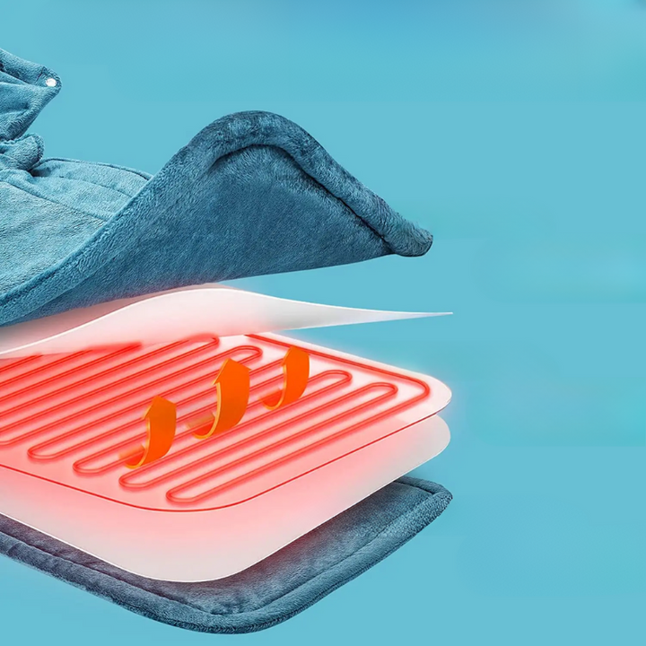 Elektrische warmtesjaal voor nek en schouders, snel warm