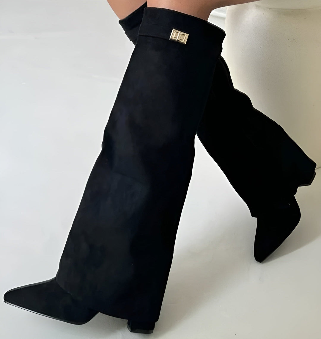 Elegante Dameslaarzen met Gespdetail