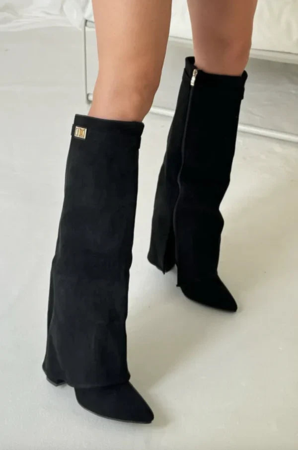 Elegante Dameslaarzen met Gespdetail