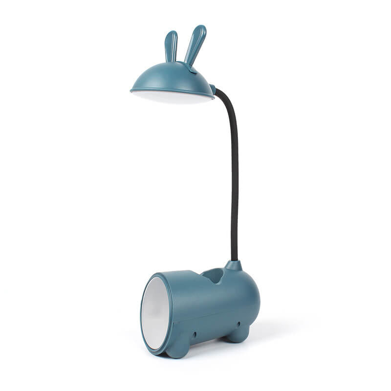 Konijntjes LED-bureaulamp met pennenhouder – aanraakbediening & USB-oplaadbaar