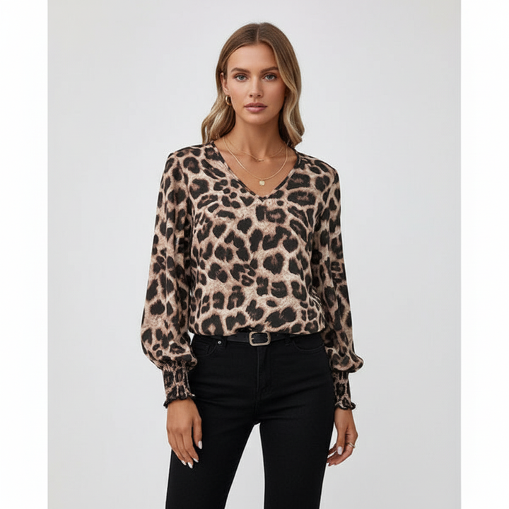 Langemouwige Damesblouse - Sabine