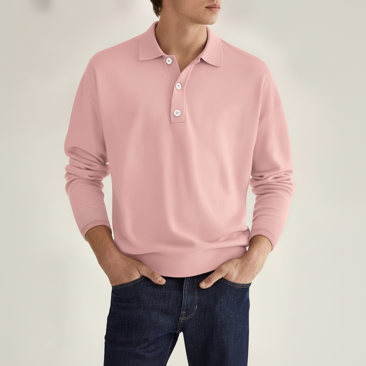 Langarm poloshirt - Vincent