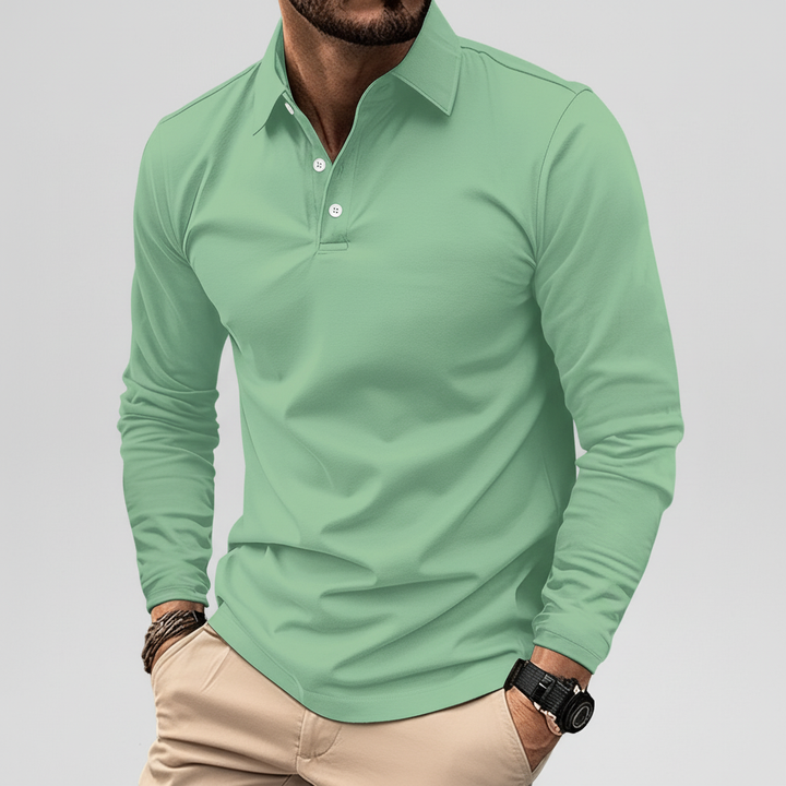 Langarm poloshirt - Vincent