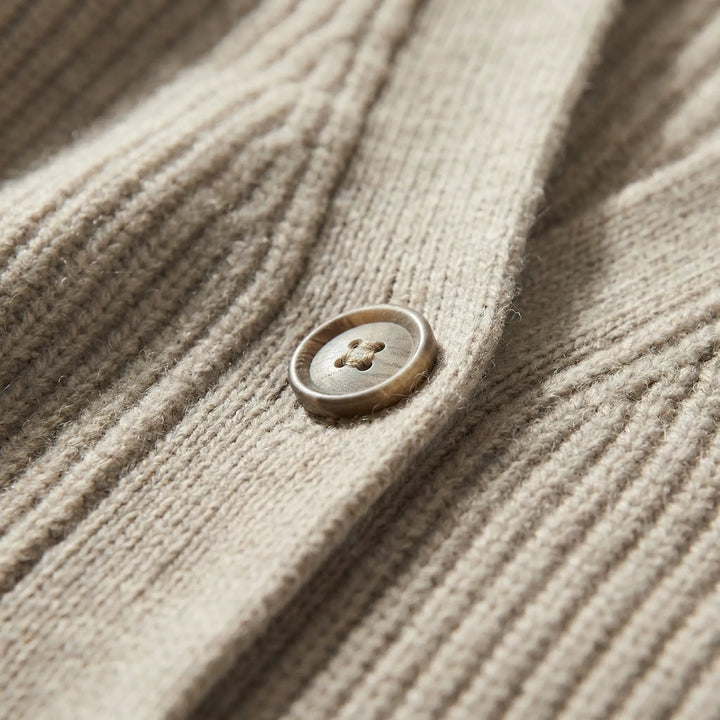 Lange cardigan met open voorpand - Lene
