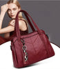 Leren handtas | Ruime en goed georganiseerde shopper voor dames