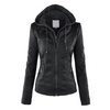 Leren damesjas met capuchon - Emma