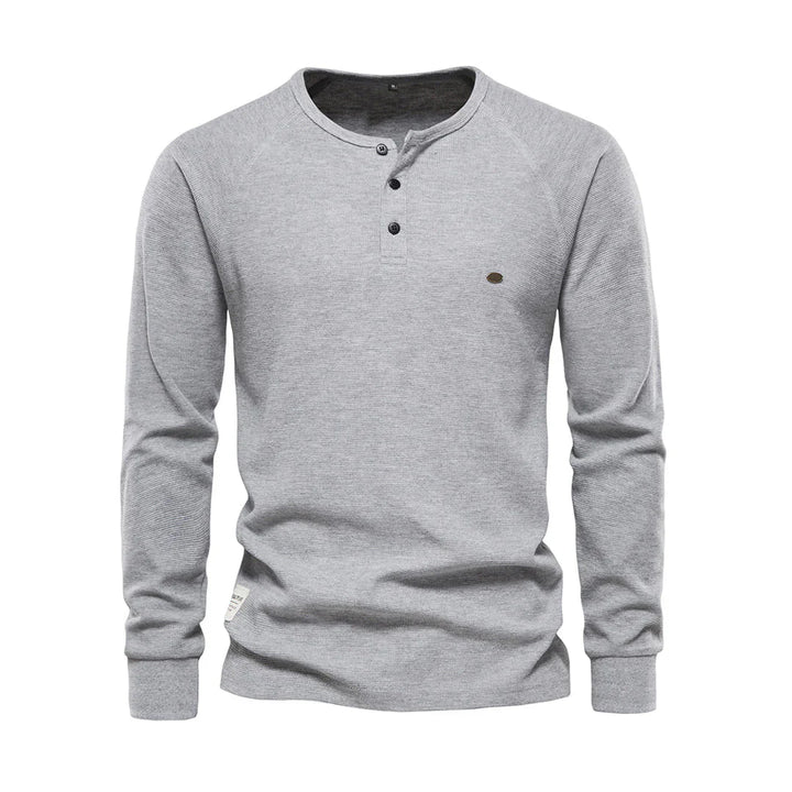 Heren Shirt met lange mouwen en ronde hals