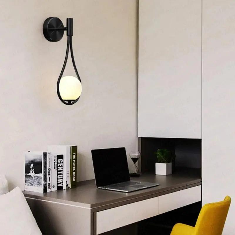 Wandlamp in Scandinavische stijl, eigentijdse sfeerverlichting voor in huis
