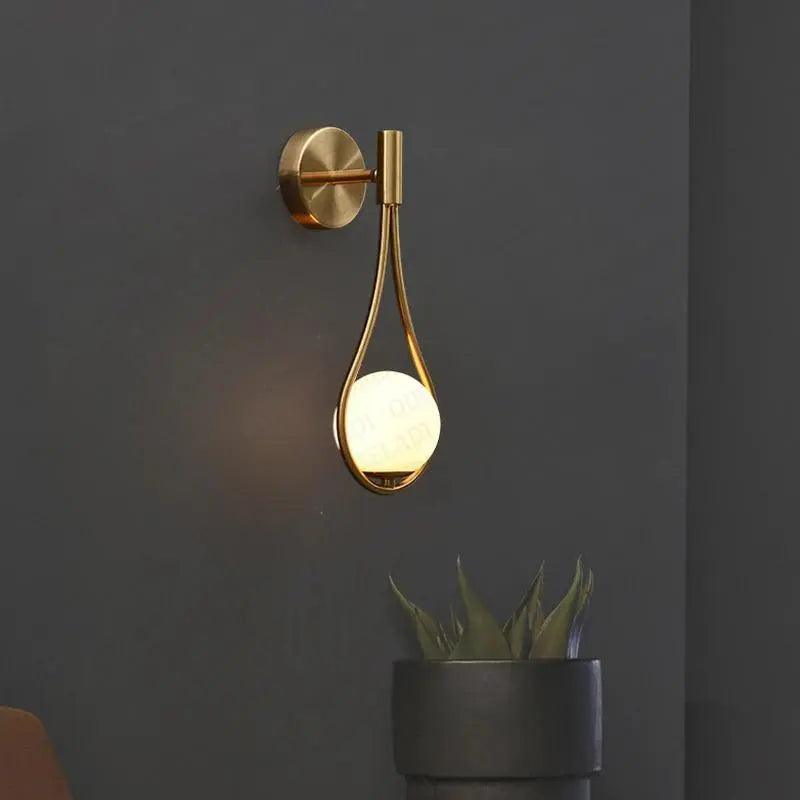 Wandlamp in Scandinavische stijl, eigentijdse sfeerverlichting voor in huis