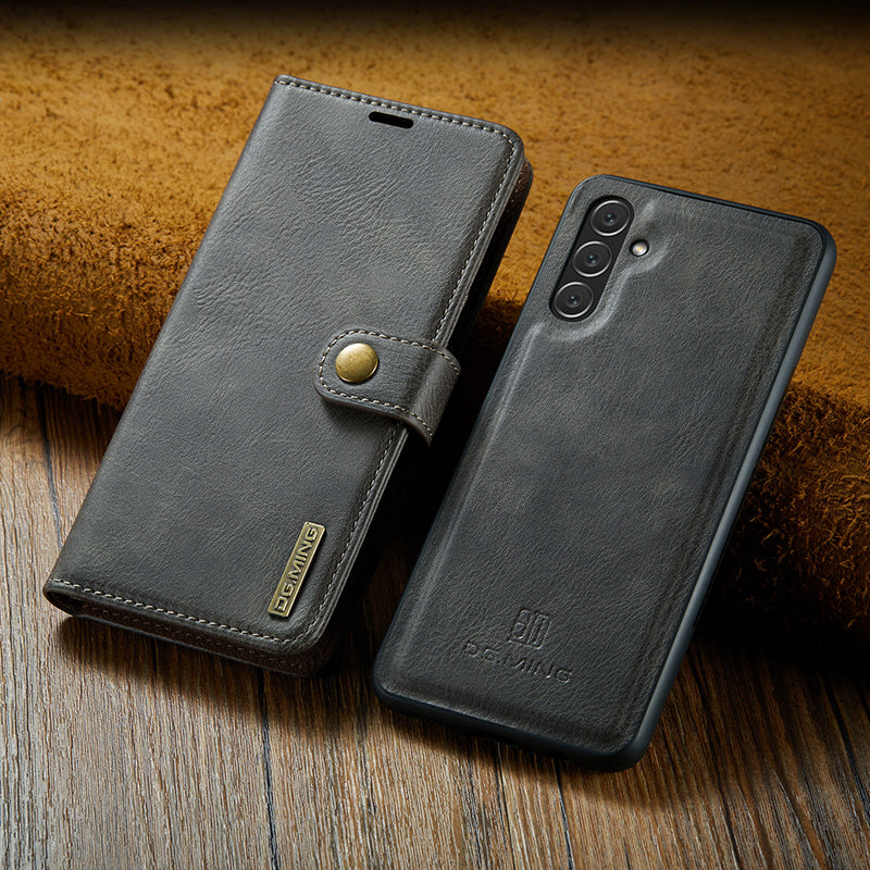 Premium portemonnee-telefoonhoesje voor Samsung Galaxy, magnetisch en afneembaar