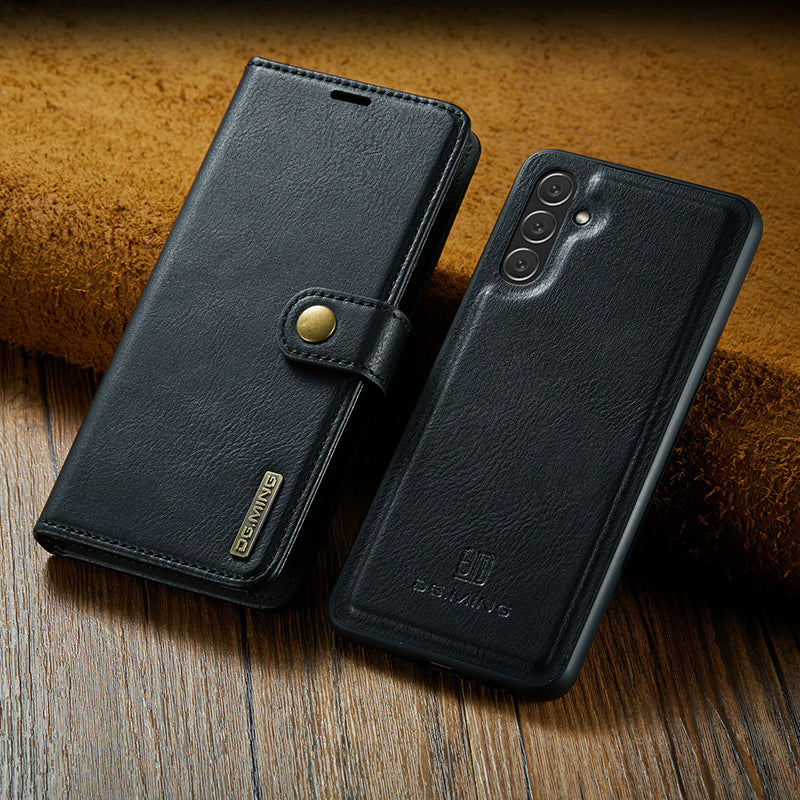 Premium portemonnee-telefoonhoesje voor Samsung Galaxy, magnetisch en afneembaar