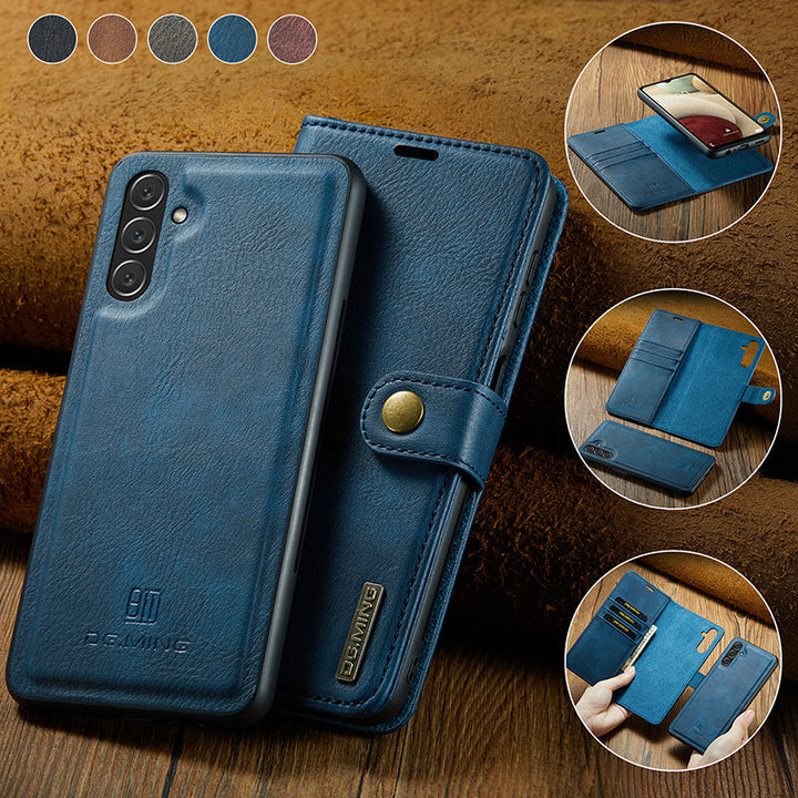 Premium portemonnee-telefoonhoesje voor Samsung Galaxy, magnetisch en afneembaar