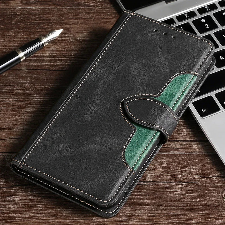 LuxurCase | Magnetische Leren Hoes voor iPhone met Pashouder