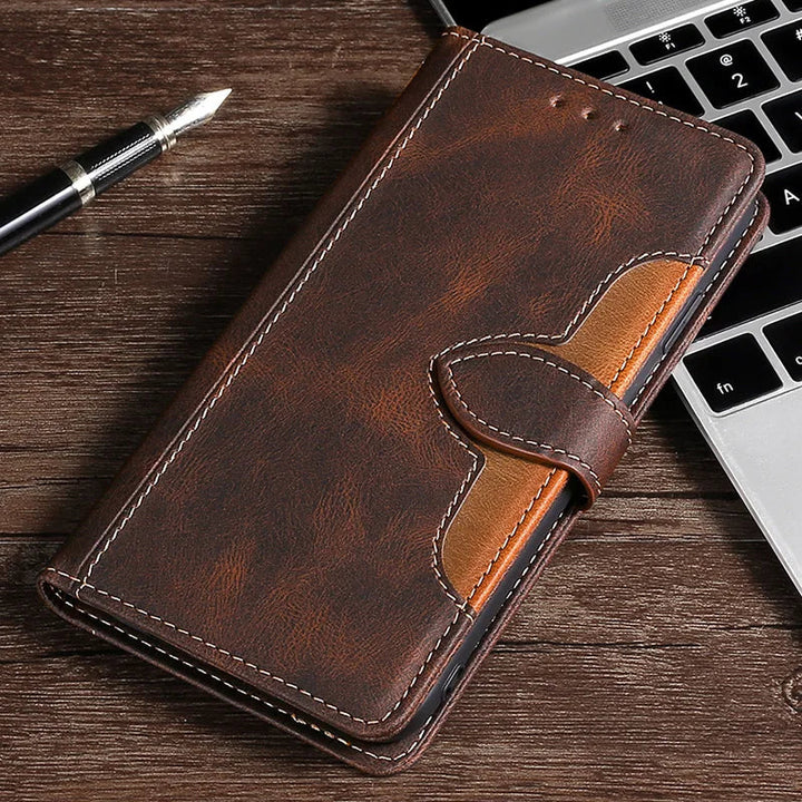 LuxurCase | Magnetische Leren Hoes voor iPhone met Pashouder