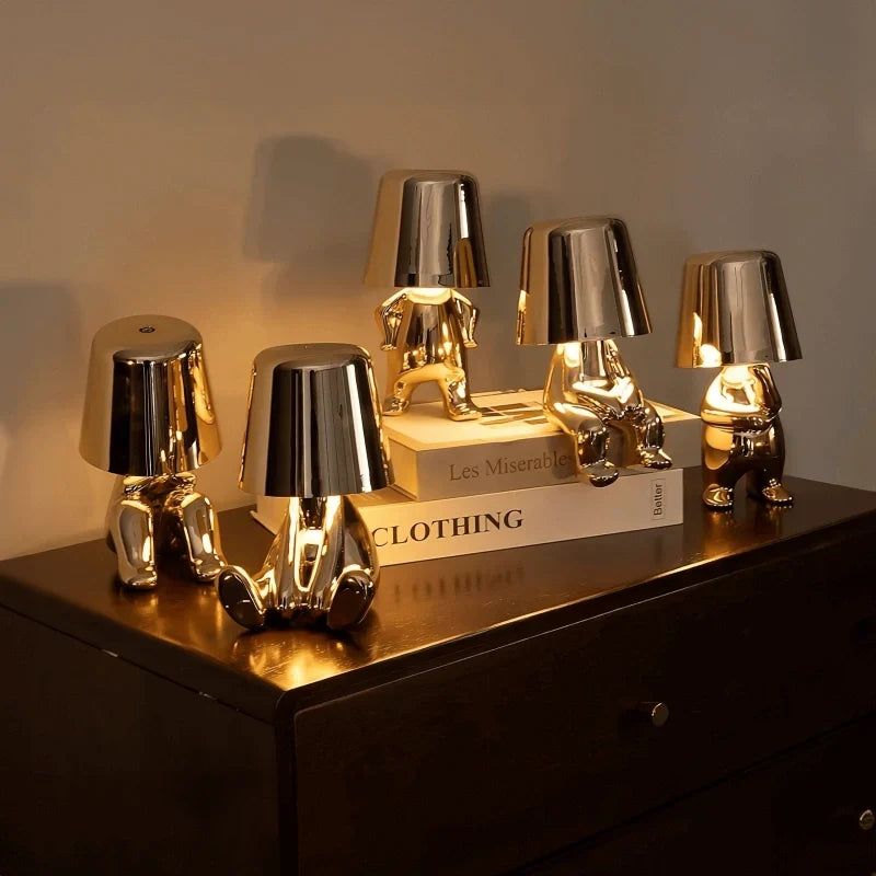 Speelse oplaadbare LED-lamp met dimmen via aanraking