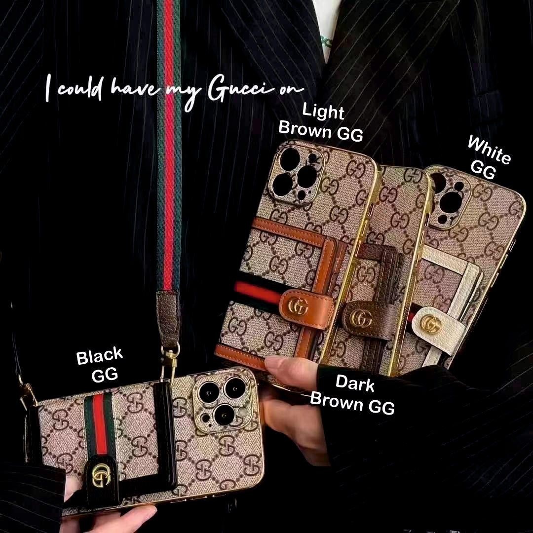 Luxe iPhone-hoesje met schoudertas
