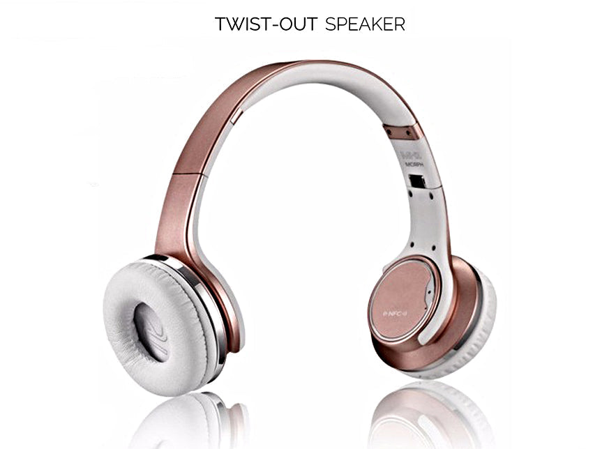 Verstelbare noise-cancelling koptelefoon met ingebouwde speakers