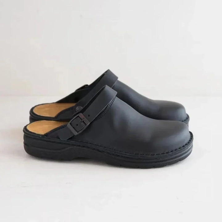 Faux Leren Pantoffels voor Heren met Comfortabele Binnenvoering