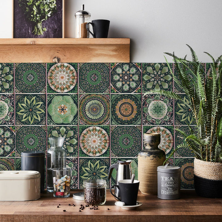 Wandstickers met tegelpatroon voor een mooi interieur – set van 24