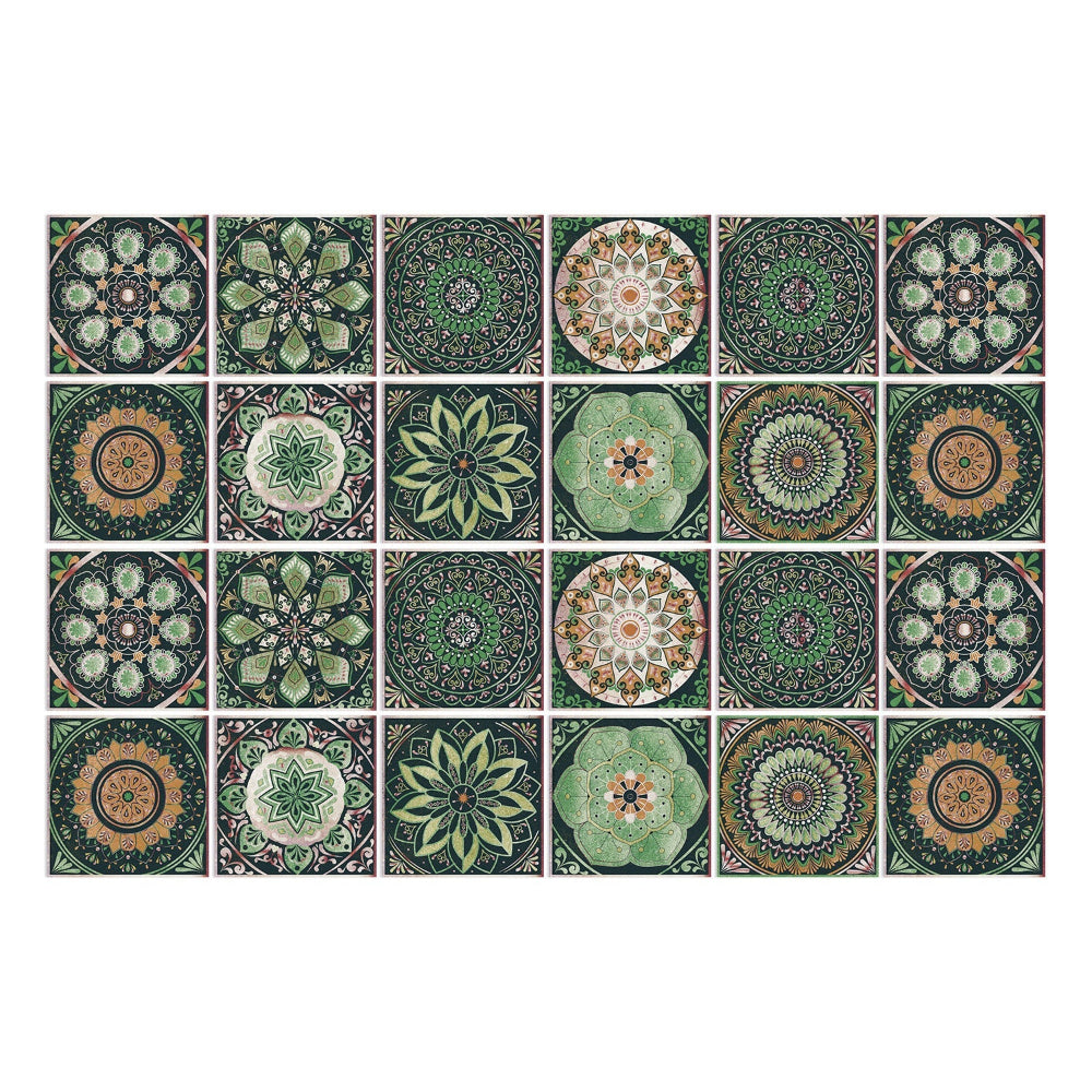 Wandstickers met tegelpatroon voor een mooi interieur – set van 24