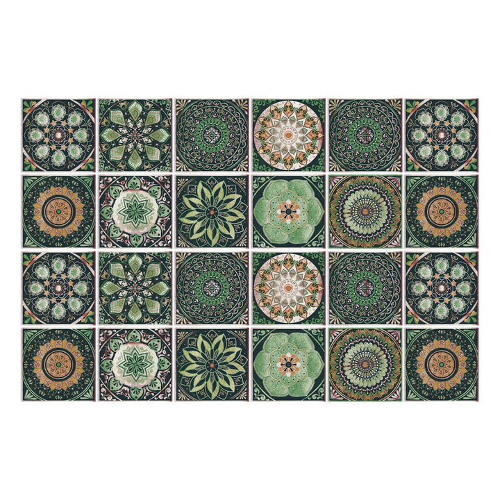 Wandstickers met tegelpatroon voor een mooi interieur – set van 24