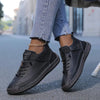 Comfortabele Lichtgewicht en Ademend Leren Sneakers voor Dames