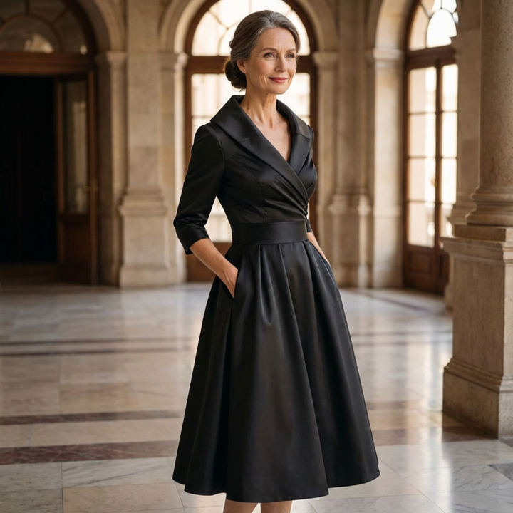 Midi-jurk voor dames | Elegante en tijdloze A-lijn-stijl
