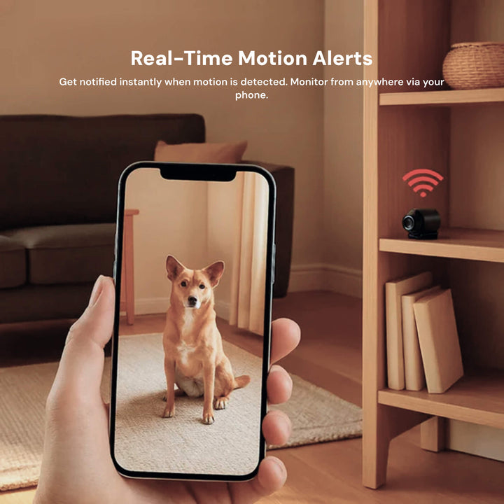 Compacte wifi-bewakingscamera met bewegingsdetectie